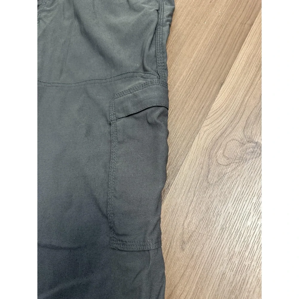 PrAna Pants Mens 38x30‎ Zion Gray Hiking Cargo Adjustable Waist Snap Hem Outdoor